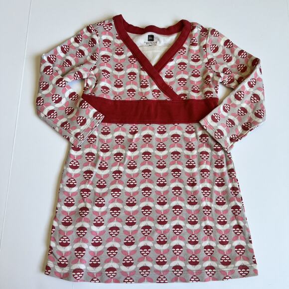 Tea Collection Banded Long Sleeve Dress - Picture 2 of 8